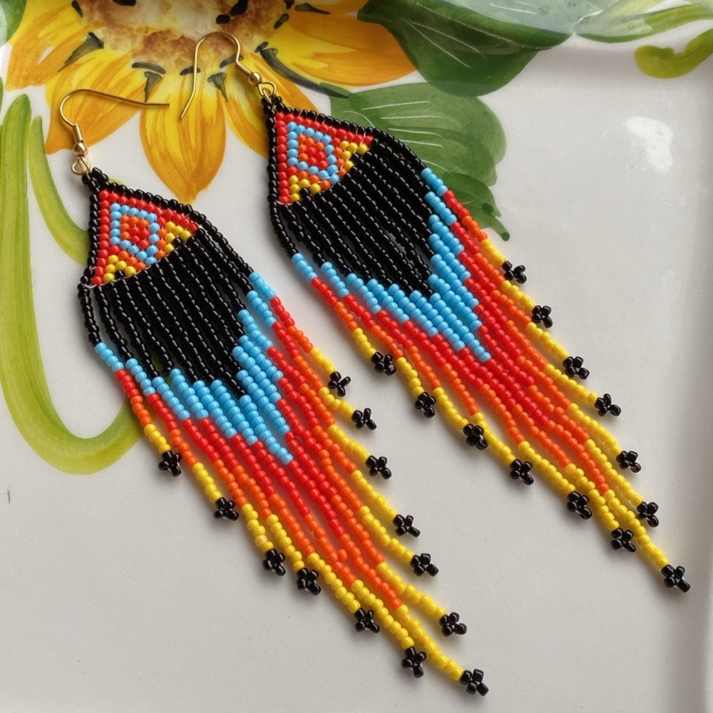 Navajo Bead Earrings